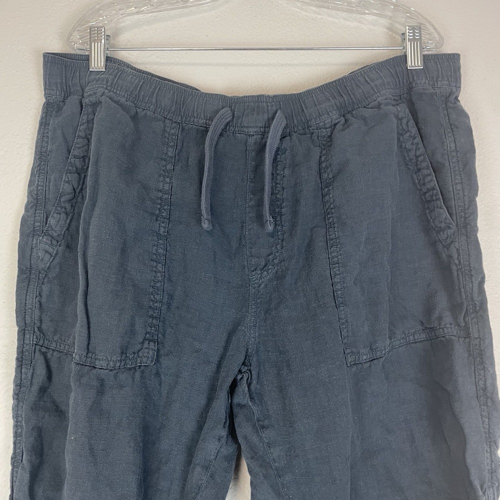 Faherty Pants Mens XXL Blue 100% Linen Drawstring Breathable Lightweight Beach - Picture 2 of 10